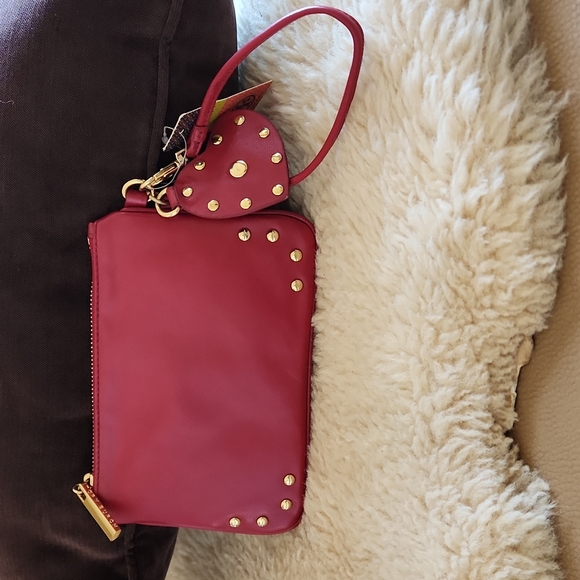 NWT Tory Burch Raspberry Hailey Wristlet Wallet 💖 - Picture 1 of 16